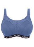 Freya Dynamic Soft Cup Crop Top Sports Bra Denim Dynamic Crop Top Sports Bra Denim