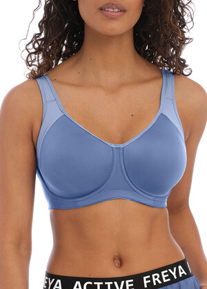 Sonic Moulded Sports Bra Denim Sonic  Denim