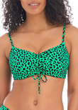 Zanzibar Crop Bikini Top Jade