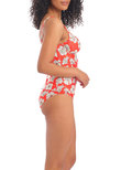 Freya Hibiscus Beach Plunge Tankini Top Sunset Hibiscus Beach Underwire Tankini Top Sunset