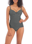 Freya Check In Plunge Tankini Top Monochrome Check In Underwire Tankini Top Monochrome