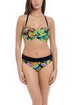 Electro Beach Bandeau Bikini Top Tropical