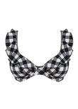 Freya Totally Check High Apex Bikini Top Monochrome Totally Check  Monochrome