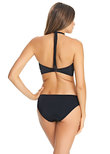 Freya Macrame Bandeau Bikini Top Black Macrame Bandeau Bikini Top Black
