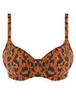 Roar Instinct Sweetheart Bikini Top Leopard