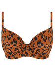 Roar Instinct Moulded Bikini Top Leopard