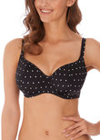 Freya Jewel Cove Sweetheart Padded Bikini Top Black Jewel Cove Sweetheart Bikini Top Black