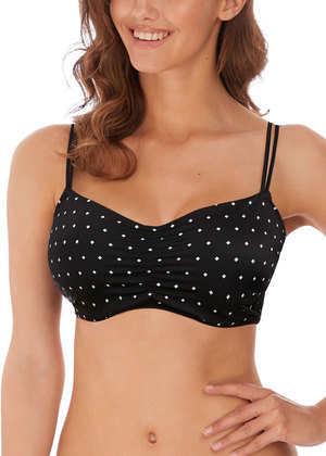 Jewel Cove Bralette Bikini Top Black Jewel Cove  Black