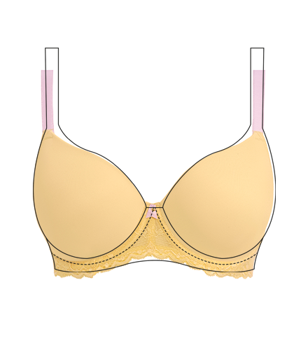 Expressions High Apex UW Bra (YELLOW) – Double Dee's Lingerie